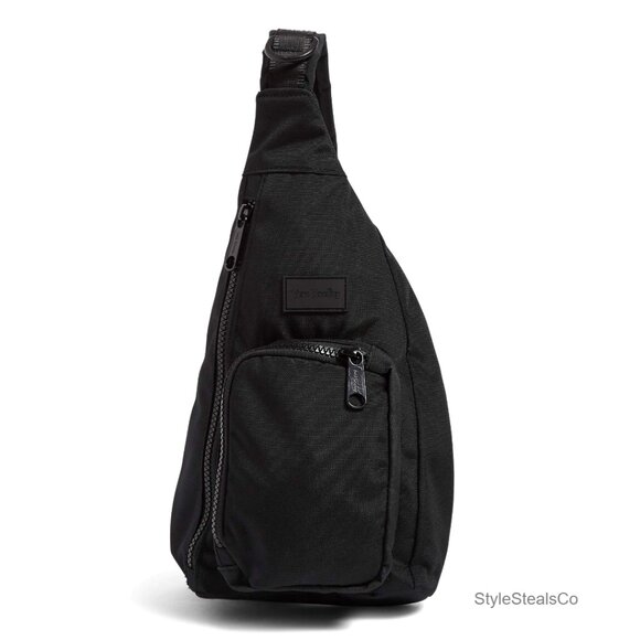 Recycled Mini Sling Backpack Lightweight Daypack with Adjustable Strap